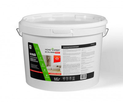 Клей для кварцевого ламината и ПВХ-покрытий Home Expert 5000 PROF 2К ПУ