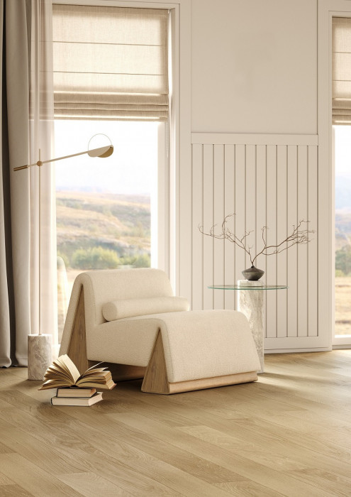 Кварцевый паркет Quartz Parquet CLASSIC Дуб Шампань 414 5/0,6 мм (400-1220х152х5мм)