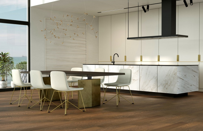 Кварцевый паркет Quartz Parquet CLASSIC Дуб Рустикальный 410 5/0,6 мм (400-1220х152х5мм)