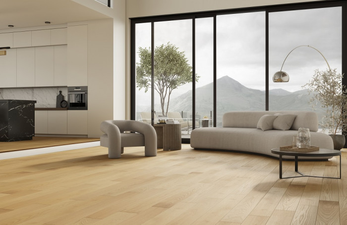 Кварцевый паркет Quartz Parquet CLASSIC Дуб Медовый Раф 463 5/0,6 мм (400-1220х152х5мм)