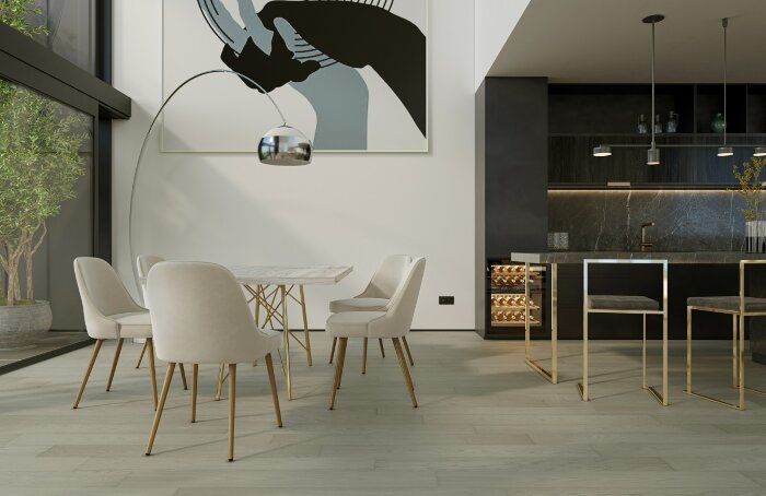 Кварцевый паркет Quartz Parquet CLASSIC Дуб Песочный 408 5/0,6 мм (400-1220х152х5мм)