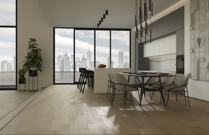 Кварцевый паркет Quartz Parquet CLASSIC Дуб Австрийский 418 5/0,6 мм (400-1220х152х5мм)