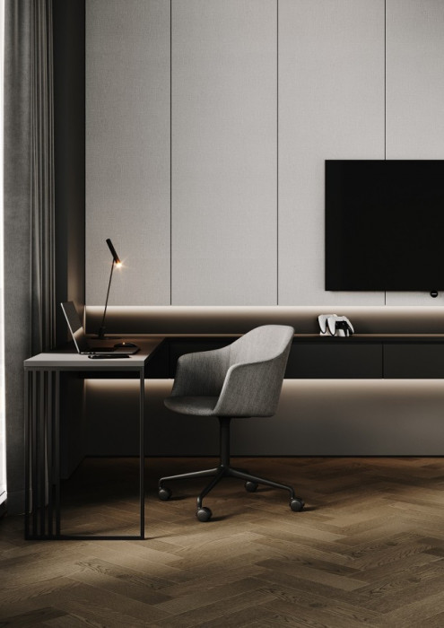 Кварцевый SPC паркет Quartz Parquet Штучный паркет Дуб Амбарный 44-1258-04 (400х100х5мм)