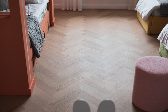 Кварцевый SPC паркет Quartz Parquet Штучный паркет Дуб Бисквитный 44-1258-07 (400х100х5мм)