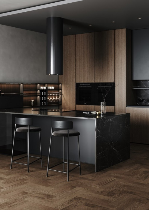 Кварцевый SPC паркет Quartz Parquet Штучный паркет Дуб Трюфельный 44-1258-03 (400х100х5мм)