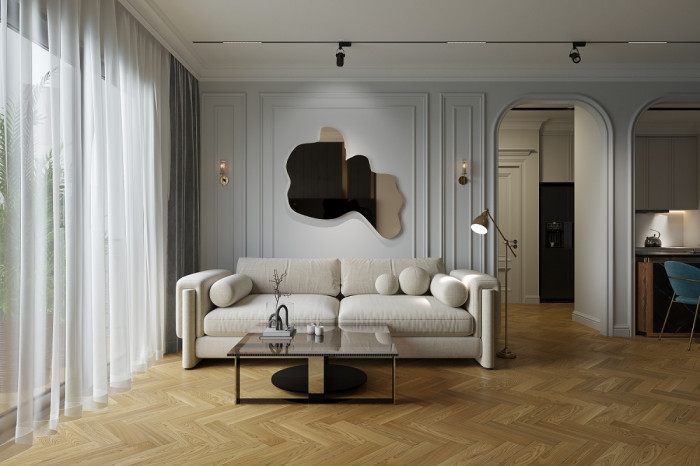 Кварцевый SPC паркет Quartz Parquet Штучный паркет 44-550-62 Вяз Кенигсберг (400х100х5мм)