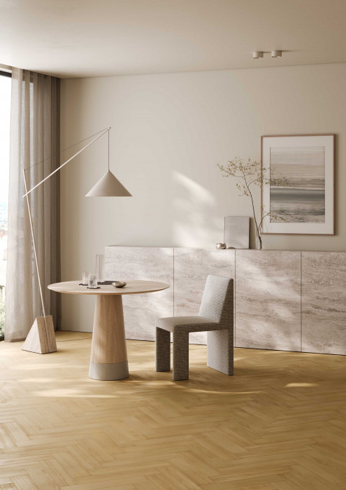 Кварцевый SPC паркет Quartz Parquet Штучный паркет 44-400-74 Гикори Североамериканский (400х100х5мм)