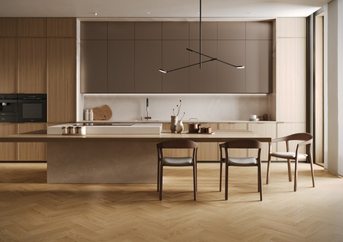 Кварцевый SPC паркет Quartz Parquet Штучный паркет Дуб Тоскана 44-407 (400х100х5мм)