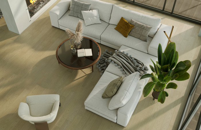 Кварцевый SPC паркет Quartz Parquet CLASSIC Дуб Карельский 419 браш (1220х152х7мм)