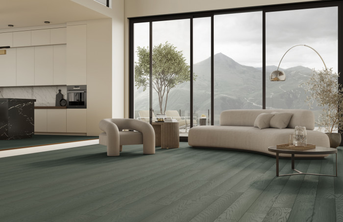 Кварцевый SPC паркет Quartz Parquet CLASSIC Дуб Средиземноморский 409 браш (1220х152х7мм)