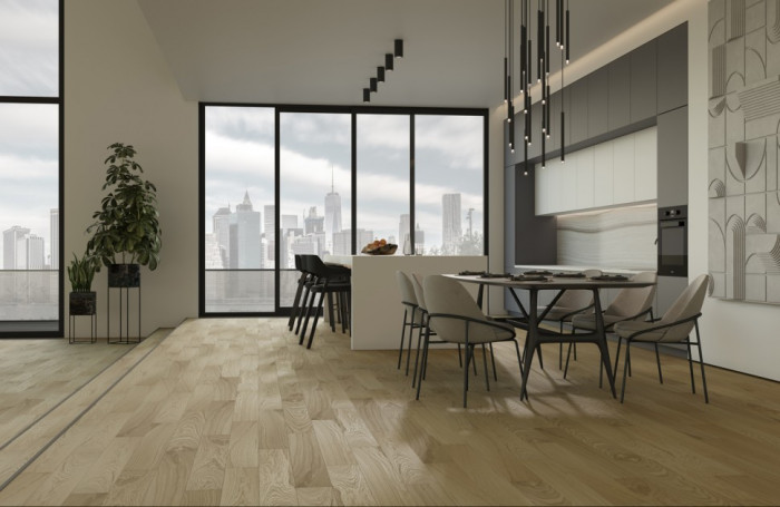 Кварцевый SPC паркет Quartz Parquet CLASSIC Дуб Тоскана 407 браш (1220х152х7мм)