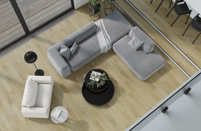 Кварцевый SPC паркет Quartz Parquet CLASSIC Дуб Тоскана 407 браш (1220х152х7мм)