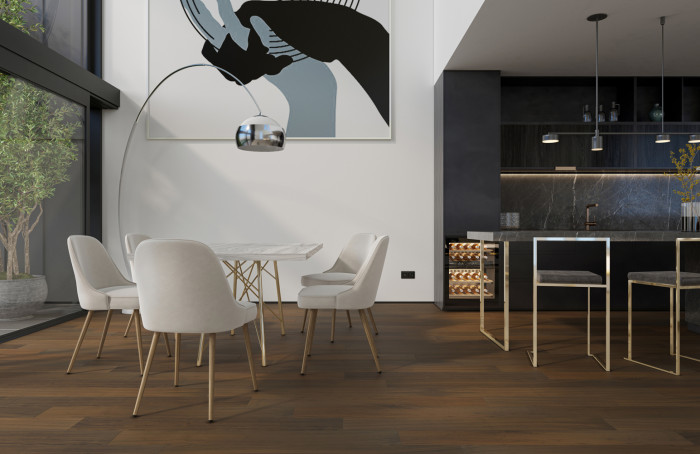 Кварцевый SPC паркет Quartz Parquet CLASSIC Орех Американский 400-29 (1220х152х7мм)
