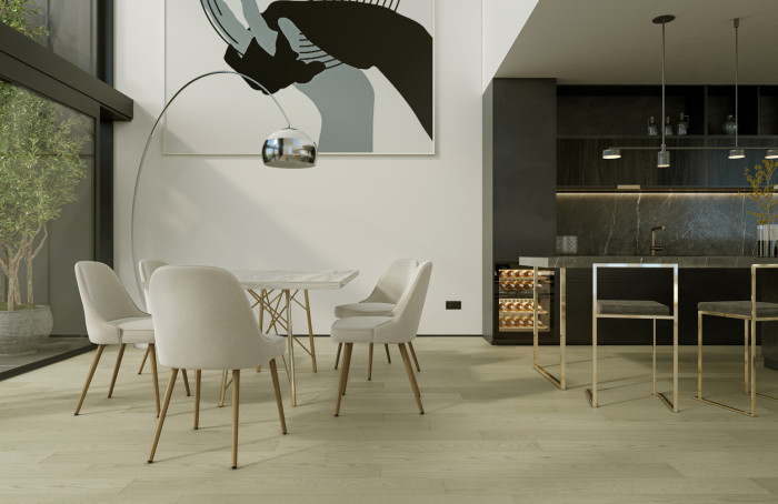 Кварцевый SPC паркет Quartz Parquet CLASSIC Дуб Шампань 414 браш (1220х152х7мм)