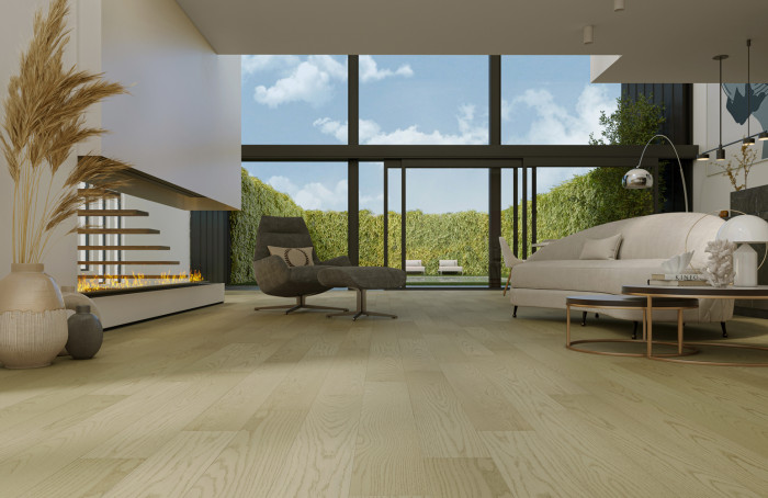 Кварцевый SPC паркет Quartz Parquet CLASSIC Дуб Шампань 414 браш (1220х152х7мм)