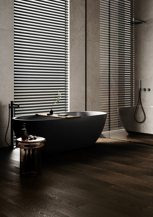 Кварцевый SPC паркет Quartz Parquet CLASSIC Венге Африканский Глянец 400-64 (1220х152х7мм)