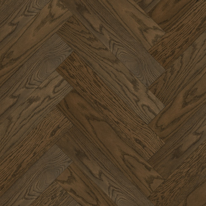 Кварцевый SPC паркет Quartz Parquet Дуб Брауни 33-413 браш Английская Ёлка (635х127х5мм)