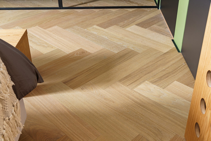 Кварцевый SPC паркет Quartz Parquet Дуб Лимба 33-405 браш Английская Ёлка (635х127х5мм)