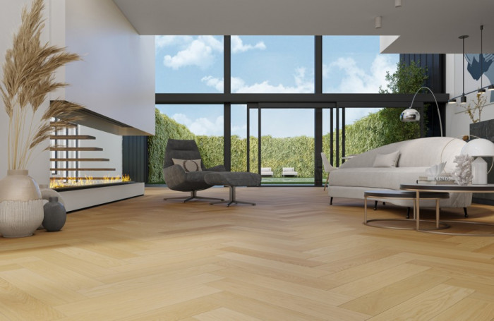 Кварцевый SPC паркет Quartz Parquet Дуб Тоскана 33-407 браш Английская Ёлка (635х127х5мм)